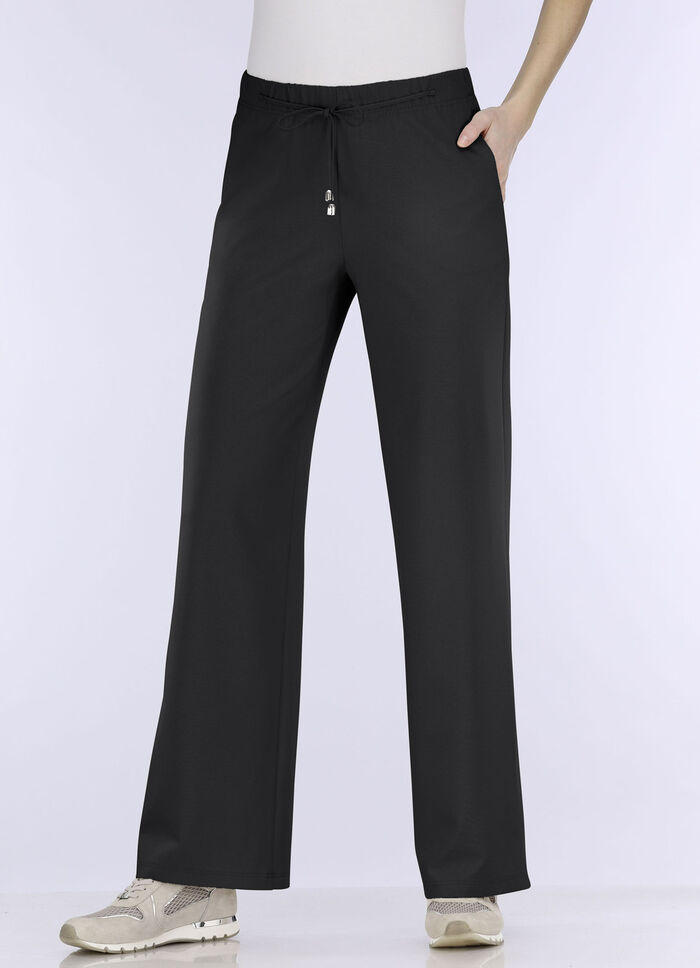 Angesagte Hose in modischer Weite SCHWARZ