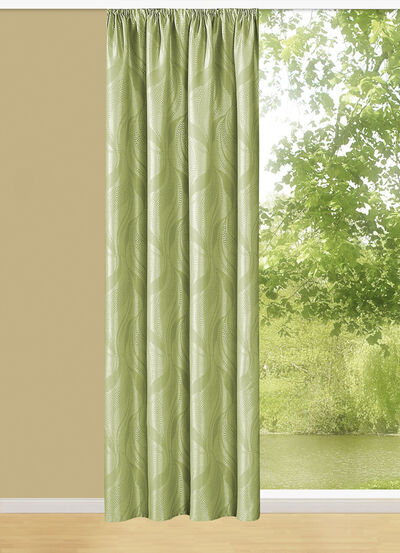 Übergardine mit Kräuselband 