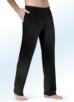 Zweierpack Schlaf- und Freizeithosen mit Seitentaschen 1X PETROL, 1X SCHWARZ