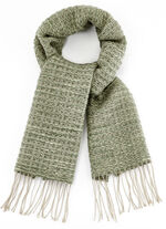 Schal mit verschiedenen Grüntönen 