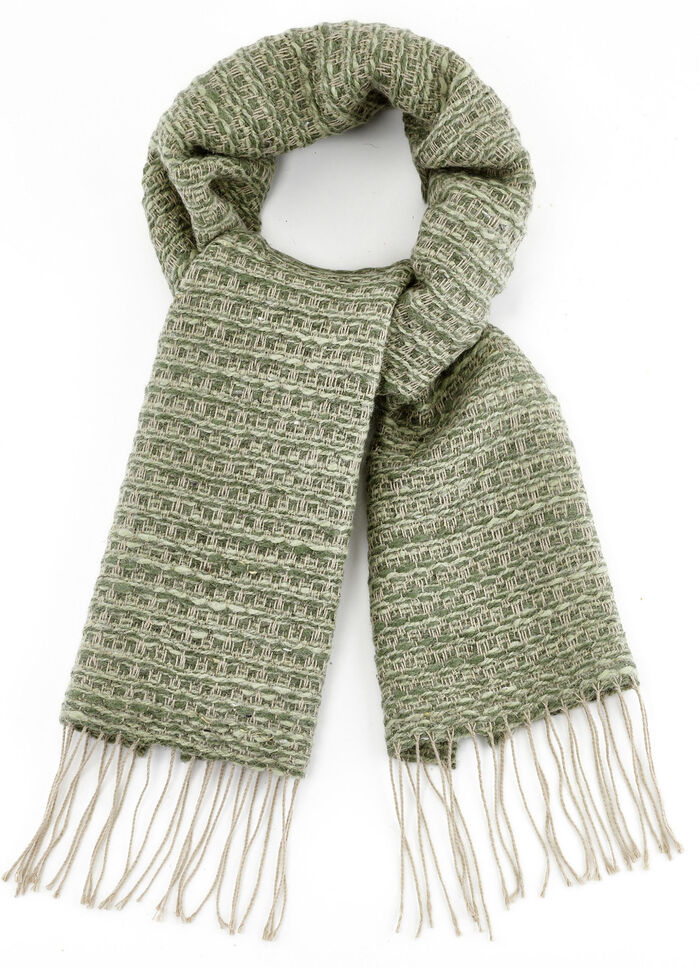 Schal mit verschiedenen Grüntönen 