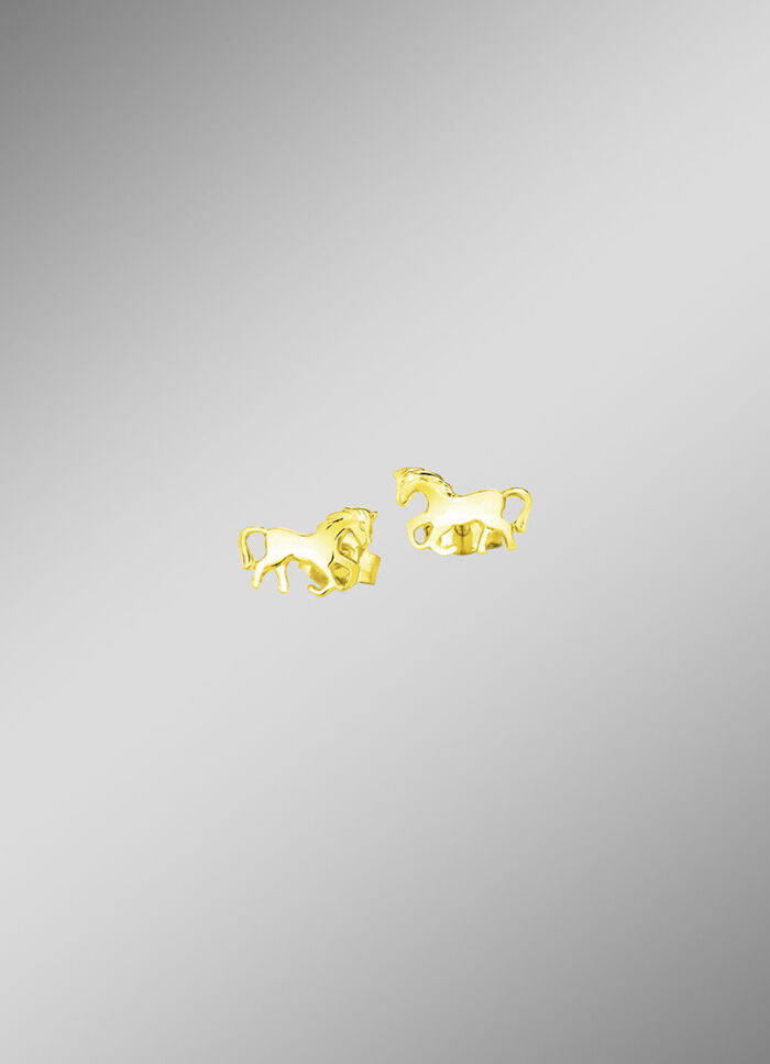 Pferde-Ohrstecker aus Gold 