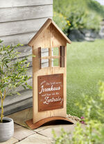 Aufsteller Die Welt ist ein Irrenhaus 