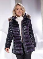 Daunenjacke in 2 Farben AUBERGINE