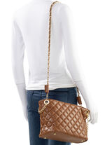 Collezione Alessandro, Tasche, Damen, mit abnehmbarem Umhängeriemen COGNAC