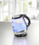 Emerio Fr&uuml;hst&uuml;cksserie mit Applikationen aus Edelstahl SILBER-SCHWARZ