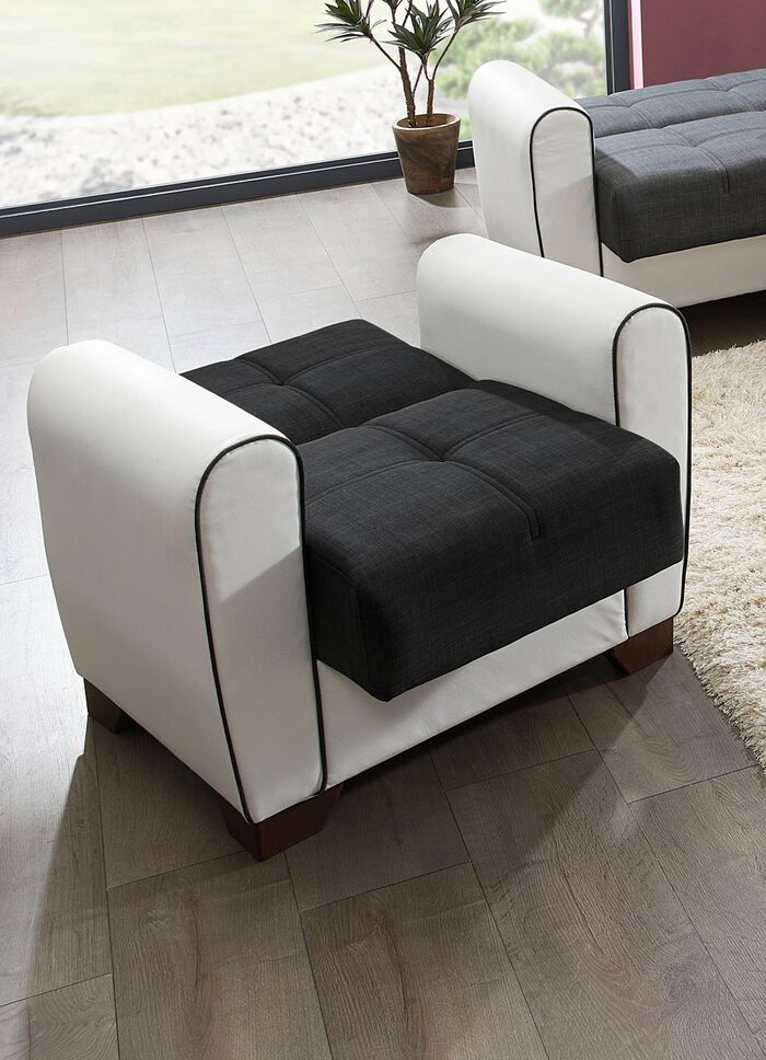 Polsterm&ouml;bel mit Bettfunktion und Bettkasten 