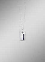 Edelstahl-Anhänger mit Kohlefaser 