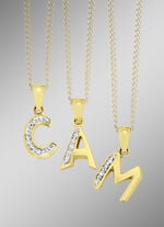 Buchstaben-Anhänger mit Diamanten 