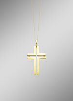Durchbrochener Kreuz-Anhänger aus Gold 