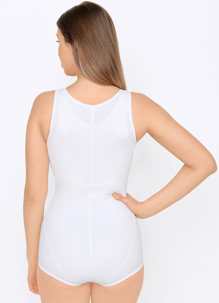 Susa Hosenkorselett mit Vorderrei&szlig;verschluss WEISS