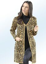 Strickmantel in Jacquard-Dessin 