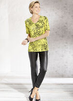 Shirt mit silberfarbener Pl&auml;ttchenzier 