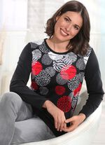 Pullover mit Jacquard-Vorderteil 