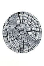 Teppich im naturnahen Baumstamm-Design GRAU