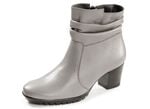 ELENA EDEN, modische Damen-Stiefeletten, Weite G, mit herausnehmbarem Fußbett HELLGRAU