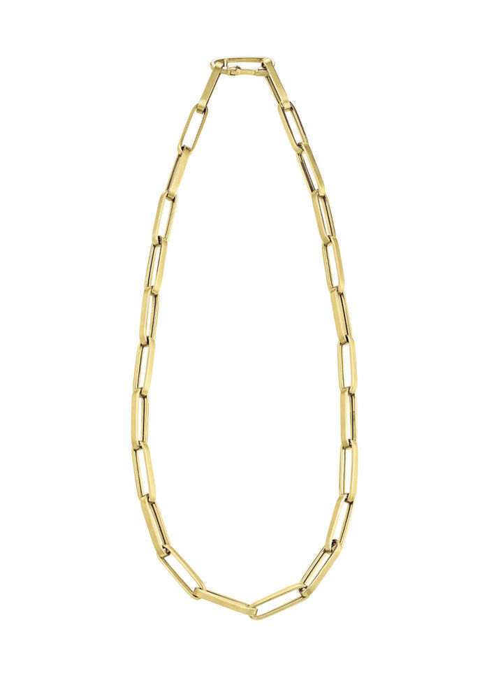 Interessante Glieder-Halskette aus Gold- 