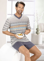 Set: Schlafanzug und Shorty mit V-Ausschnitt 