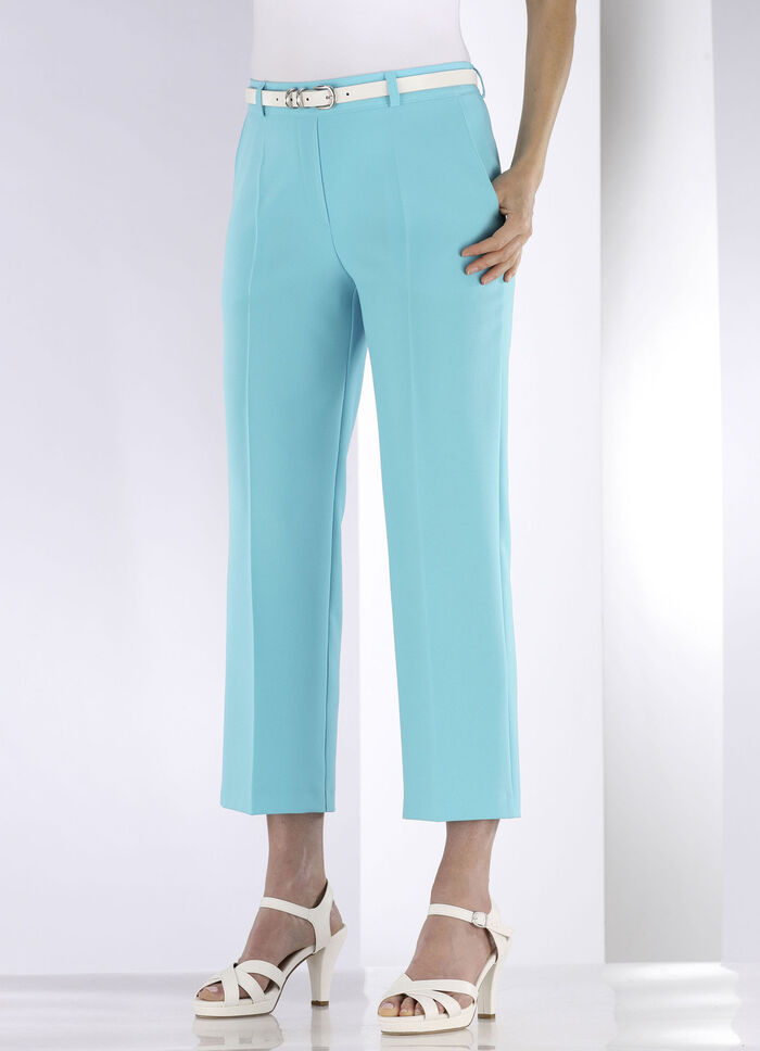 Hose mit r&uuml;ckw&auml;rtigem Dehnbund T&Uuml;RKIS