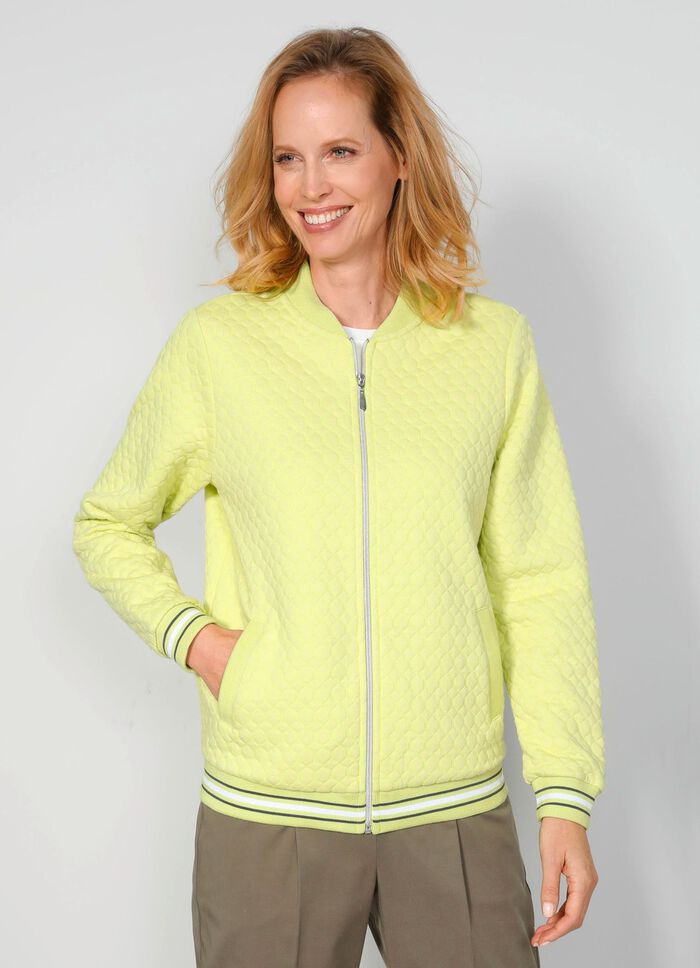 Shirtjacke mit Collegekragen 