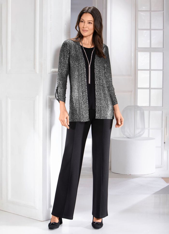 Shirtjacke in verschlussloser Form 