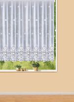 Herrlicher Blumenfenster-Store mit Universalschienenband 