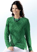 Pullover mit Strukturdessin GR&Uuml;N