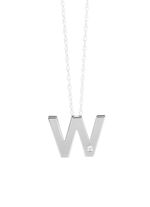 Einzigartig und elegant: Buchstaben-Anh&auml;nger aus Platin 