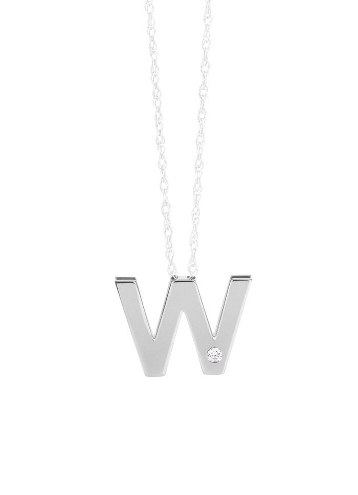 Einzigartig und elegant: Buchstaben-Anh&auml;nger aus Platin 