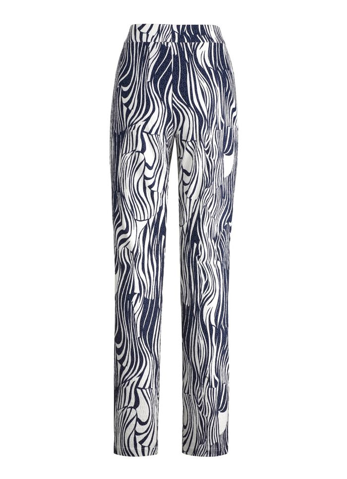 Hose in ausdrucksstarker Dessinierung 