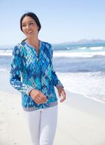 Blusenjacke mit Glanzgarn 