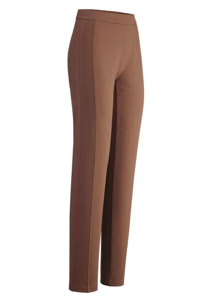 Hose mit figurgünstiger Teilungsnaht COGNAC