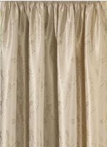 &Uuml;bergardine mit Blatt-Musterung 