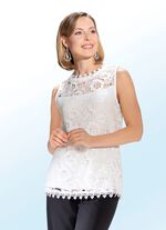 Spitzen-Top in 3 Farben ECRU