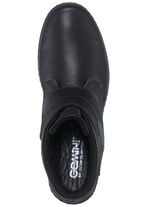 Gemini Stiefelette aus weichem Rind-Nappaleder SCHWARZ