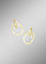 Moderne, schicke Creolen in Bicolor 