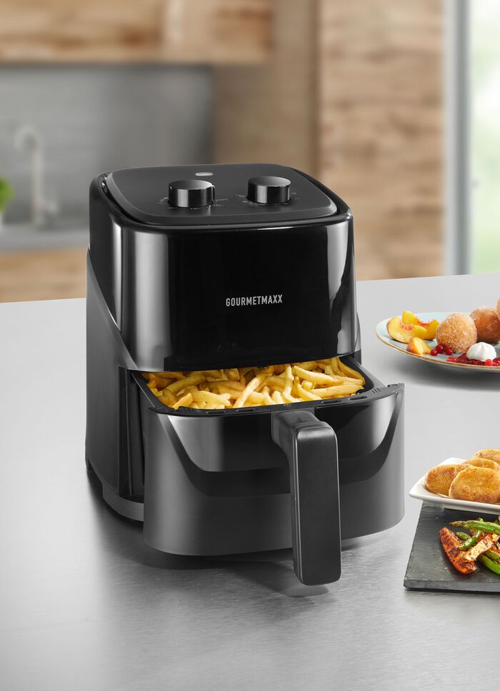 Energiesparende Hei&szlig;luft-Fritteuse - ideal f&uuml;r kleine Haushalte 