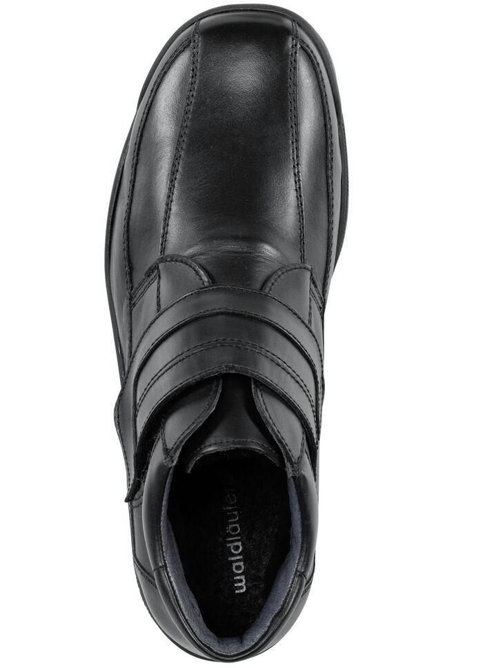 Waldläufer, gefütterte Herren-Boots, Winterschuhe, Weite K, mit Lammfell SCHWARZ