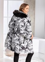 Kurzmantel mit abnehmbarer Kapuze 