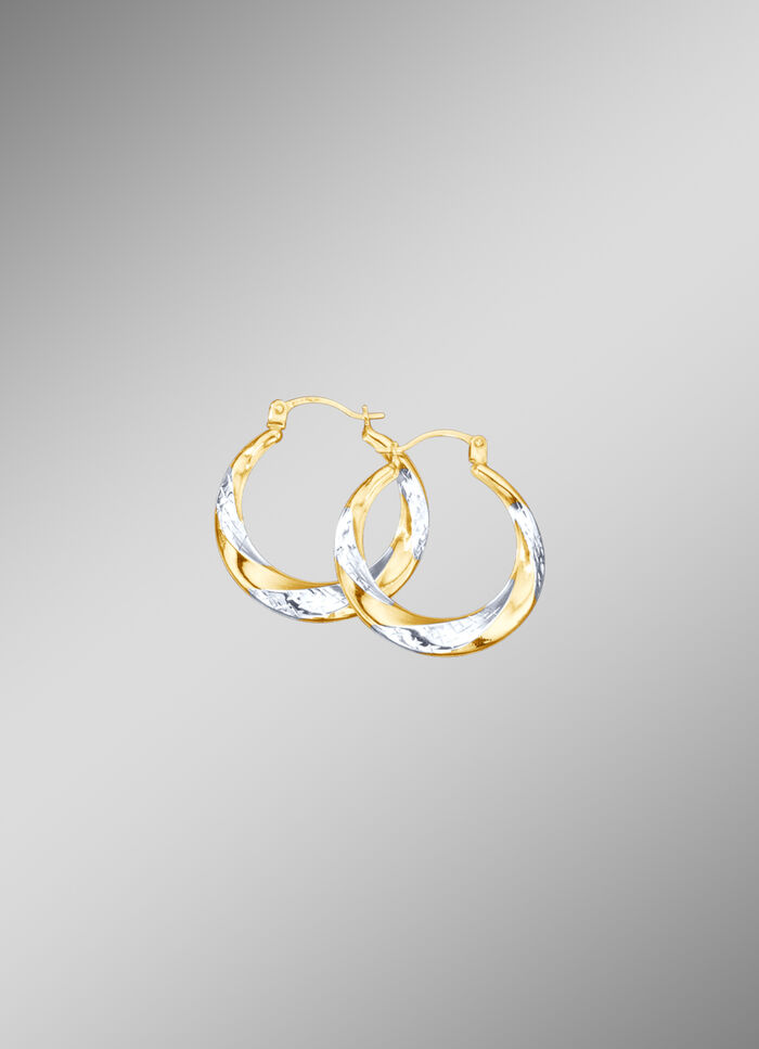 Diamantierte Creolen 