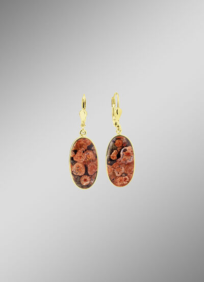 Schöne Unikate: Ohrringe mit Flower Opal 