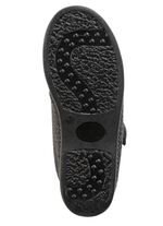 Textil-Stiefelette mit dezentem Fischgrat-Muster 