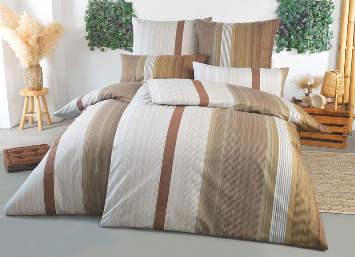 Beidseitig bedruckte Bettw&auml;sche-Garnitur von Florella 