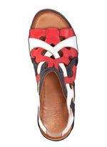Gemini Sandalette aus Rind-Nappaleder BLAU-WEISS-ROT