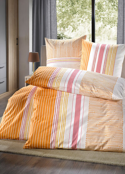 Bettwäsche-Garnitur aus 100% Baumwolle 