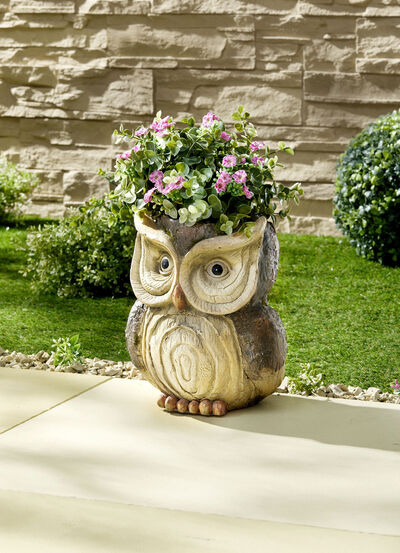 Pflanztopf Eule aus Magnesia 