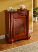 Teilmassive Kommode mit Wurzelholzfurnier KIRSCHBAUM