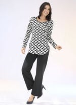 Allover gemustertes Shirt 