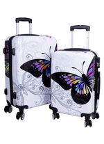 Koffer-Set, 2-teilig, mit integriertem Zahlenschloss 