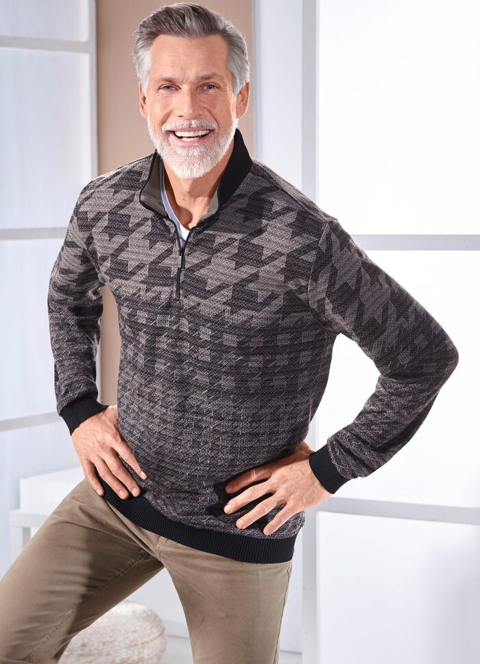 Troyer mit Strickkragen 